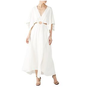 Phillip Lim Cut Out Crepe Maxi Dress Size 6